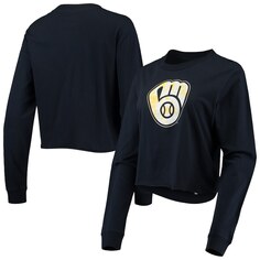 Футболка с длинным рукавом New Era Milwaukee Brewers, нави