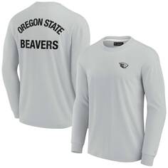 Футболка с длинным рукавом Fanatics Signature Oregon State Beavers, серый