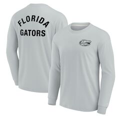 Футболка с длинным рукавом Fanatics Signature Florida Gators, серый