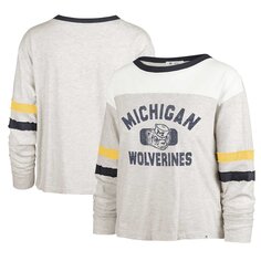 Футболка с длинным рукавом 47 Michigan Wolverines, серый Now Foods