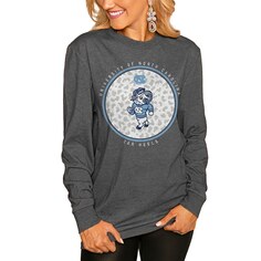 Футболка с длинным рукавом Gameday Couture North Carolina Tar Heels, угольный