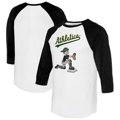 Футболка с длинным рукавом Tiny Turnip Oakland Athletics, белый