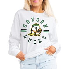 Футболка с длинным рукавом Gameday Couture Oregon Ducks, белый