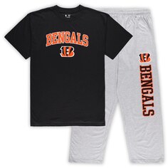 Пижамный комплект Concepts Sport Cincinnati Bengals, черный