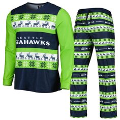 Пижамный комплект FOCO Seattle Seahawks, нави