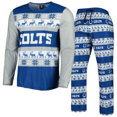 Пижамный комплект FOCO Indianapolis Colts, роял