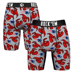 Боксеры Rock Em Socks New England Patriots, серый