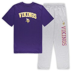 Пижамный комплект Concepts Sport Minnesota Vikings, серый