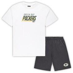 Пижамный комплект Concepts Sport Green Bay Packers, белый