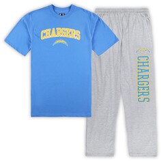 Пижамный комплект Concepts Sport Los Angeles Chargers, серый