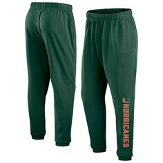 Спортивные брюки Fanatics Branded Miami Hurricanes, зеленый