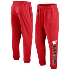 Спортивные брюки Fanatics Branded Wisconsin Badgers, красный