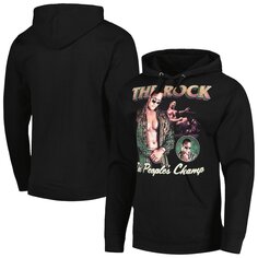 Пуловер с капюшоном WWE Authentic The Rock, черный