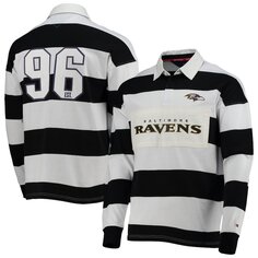 Поло с длинным рукавом Tommy Hilfiger Baltimore Ravens, черный