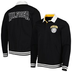 Поло с длинным рукавом Tommy Hilfiger Pittsburgh Steelers, черный