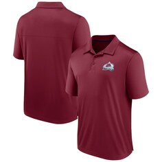 Поло с коротким рукавом Fanatics Branded Colorado Avalanche, бордовый