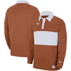 Поло с длинным рукавом Nike Texas Longhorns, оранжевый