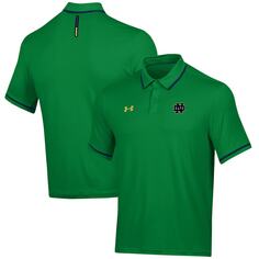 Поло с коротким рукавом Under Armour Notre Dame Fighting Irish, зеленый