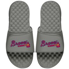 Шлепанцы ISlide Atlanta Braves, серый