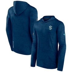 Пуловер с капюшоном Fanatics Branded Seattle Kraken, синий