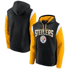 Пуловер с капюшоном Fanatics Branded Pittsburgh Steelers, черный