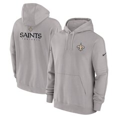 Пуловер с капюшоном Nike New Orleans Saints, серый