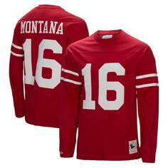 Футболка с длинным рукавом Mitchell &amp; Ness San Francisco 49Ers, алый