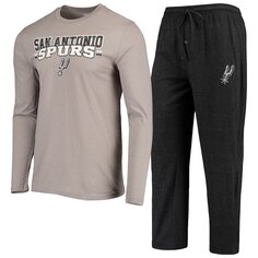 Пижамный комплект Concepts Sport San Antonio Spurs, серый