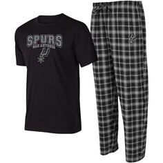 Пижамный комплект College Concepts San Antonio Spurs, черный