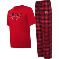 Пижамный комплект College Concepts Chicago Bulls, красный