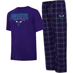 Пижамный комплект College Concepts Charlotte Hornets, фиолетовый