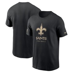 Футболка с коротким рукавом Nike New Orleans Saints, черный