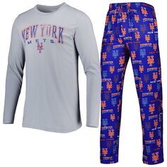 Пижамный комплект Concepts Sport New York Mets, серый