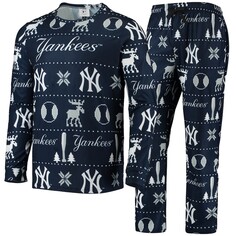 Пижамный комплект FOCO New York Yankees, нави
