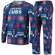 Пижамный комплект FOCO Chicago Cubs, роял