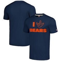 Футболка с коротким рукавом Homage Chicago Bears, нави