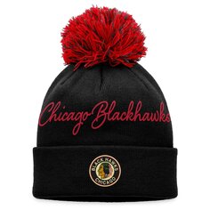 Шапка Fanatics Branded Chicago Blackhawks, черный