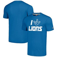 Футболка с коротким рукавом Homage Detroit Lions, синий