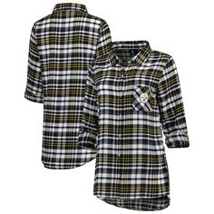 Ночная рубашка Concepts Sport Pittsburgh Steelers, черный