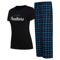 Пижамный комплект Concepts Sport Carolina Panthers, черный