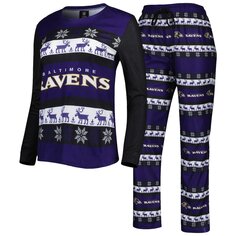 Пижамный комплект FOCO Baltimore Ravens, фиолетовый