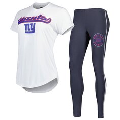 Пижамный комплект Concepts Sport New York Giants, белый