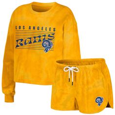 Пижамный комплект WEAR by Erin Andrews Los Angeles Rams, золотой