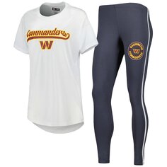 Пижамный комплект Concepts Sport Washington Commanders, белый