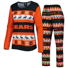 Пижамный комплект FOCO Chicago Bears, нави