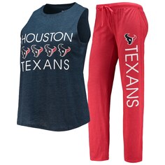 Пижамный комплект Concepts Sport Houston Texans, красный