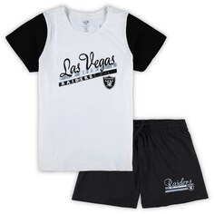 Пижамный комплект Concepts Sport Las Vegas Raiders, белый