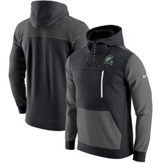 Пуловер с капюшоном Nike Michigan State Spartans, черный