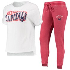 Пижамный комплект Concepts Sport Washington Capitals, красный