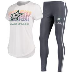 Пижамный комплект Concepts Sport Dallas Stars, белый